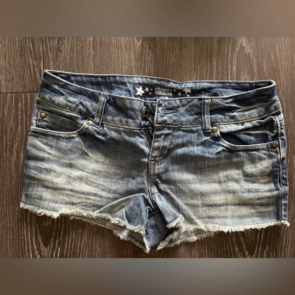 Celebrity Pink Jeans Women's Blue Denim Shorts Size 3